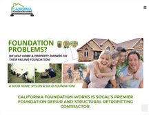 Tablet Screenshot of californiafoundationworks.com